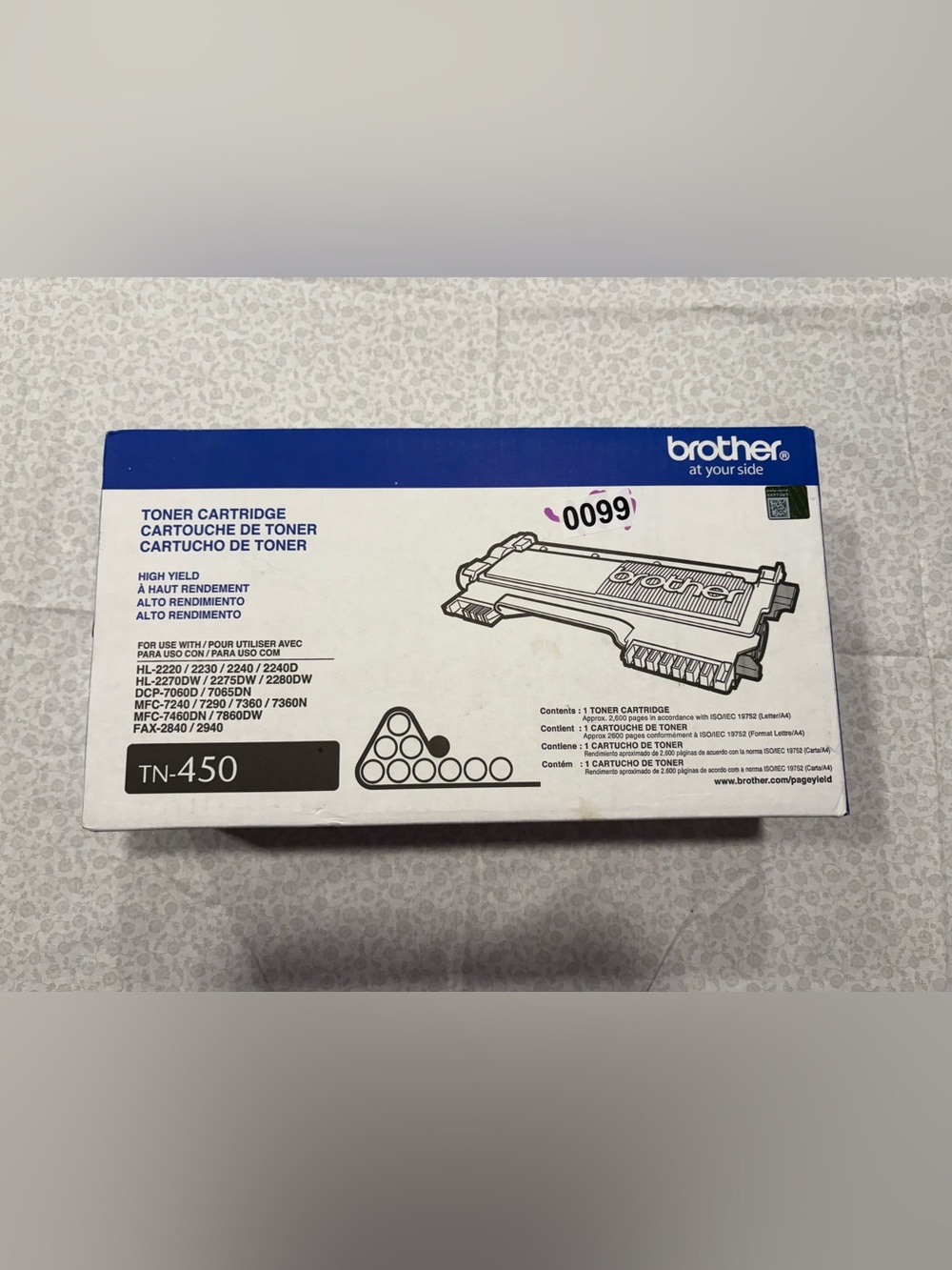 Brother TN-450 High Yield Black Laser Toner for HL-2220/2230/2240/2270DW